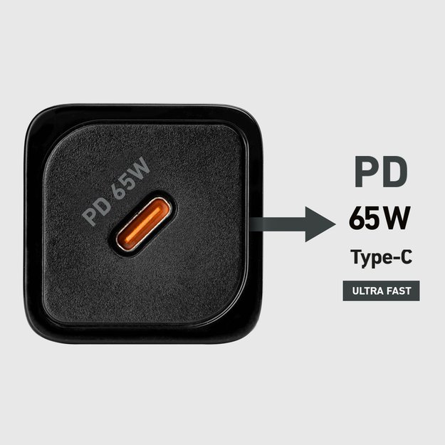 SBS TETRGAN1C65W 65W GaN Power Delivery Charger - Black 8