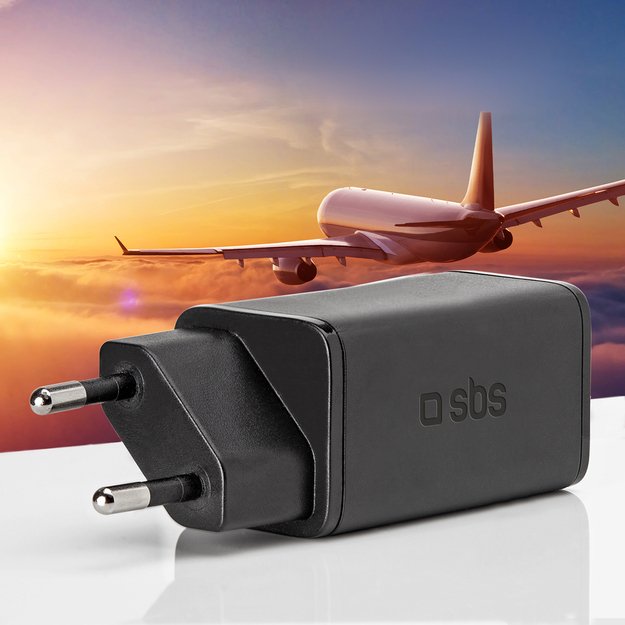 SBS TETRGAN1C65W 65W GaN Power Delivery Charger - Black 3