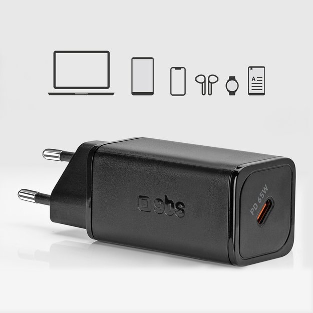 SBS TETRGAN1C65W 65W GaN Power Delivery Charger - Black 9