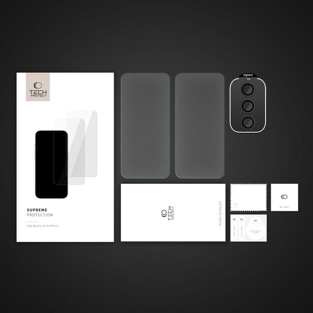 Tech-Protect Supreme Set for Samsung Galaxy A35 5G 2x tempered glass for display / tempered glass for camera 4