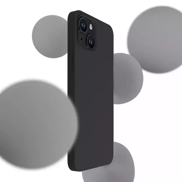 iPhone 14 case from the 3mk Silicone Case series - black 14