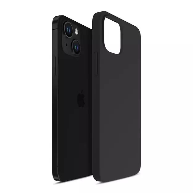 iPhone 14 case from the 3mk Silicone Case series - black 19