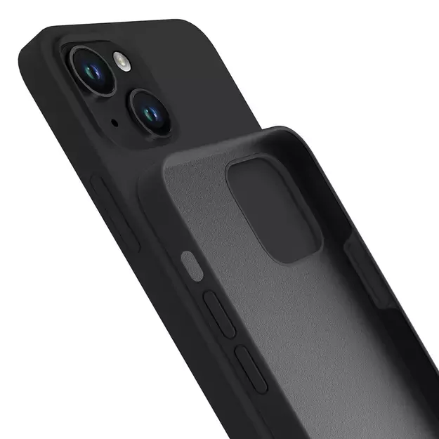 iPhone 14 case from the 3mk Silicone Case series - black 16
