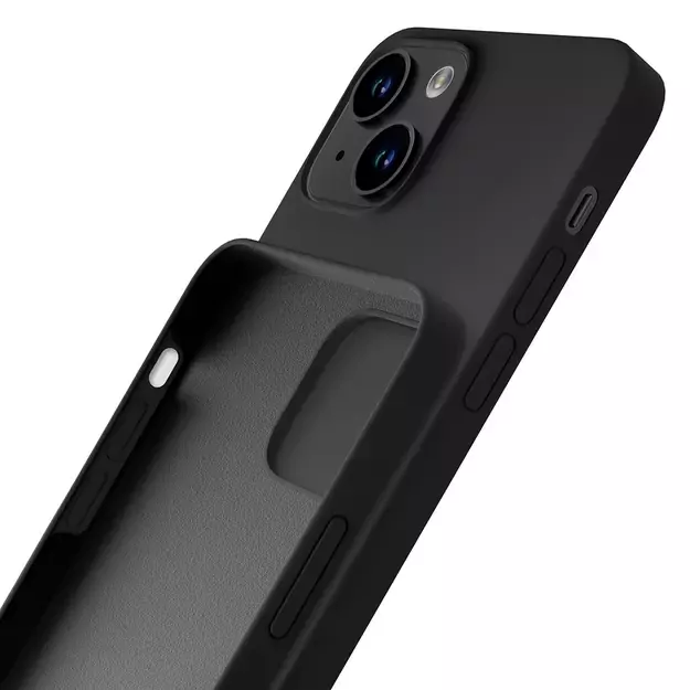 iPhone 14 case from the 3mk Silicone Case series - black 17