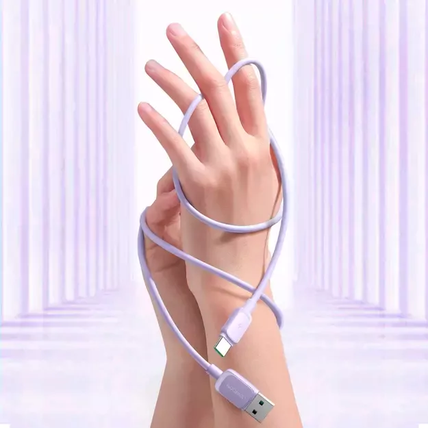 Joyroom Multi-Color Series A14 USB-A / USB-C 3A Cable 1.2m - Purple 22