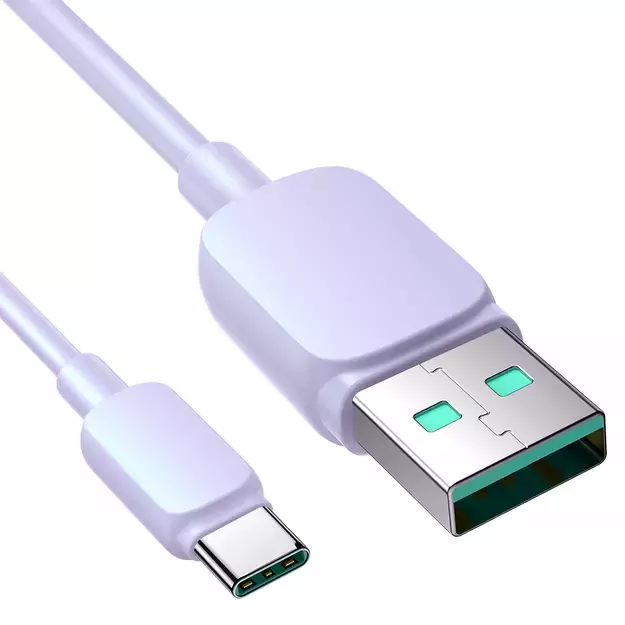 Joyroom Multi-Color Series A14 USB-A / USB-C 3A Cable 1.2m - Purple 15