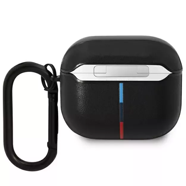 BMW BMA322PVTK AirPods 3 gen cover black/black Leather Curved Line 1