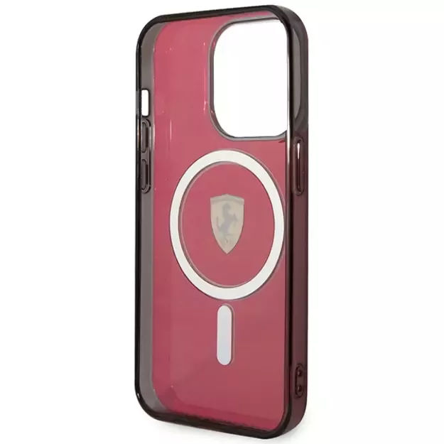 Ferrari FEHMP14LUKR iPhone 14 Pro 6.1  red/red hardcase Translucent Magsafe 6