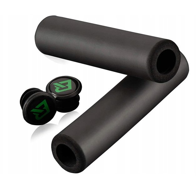 Rockbros GMBT1001BK bicycle grips made of silicone foam - black 2