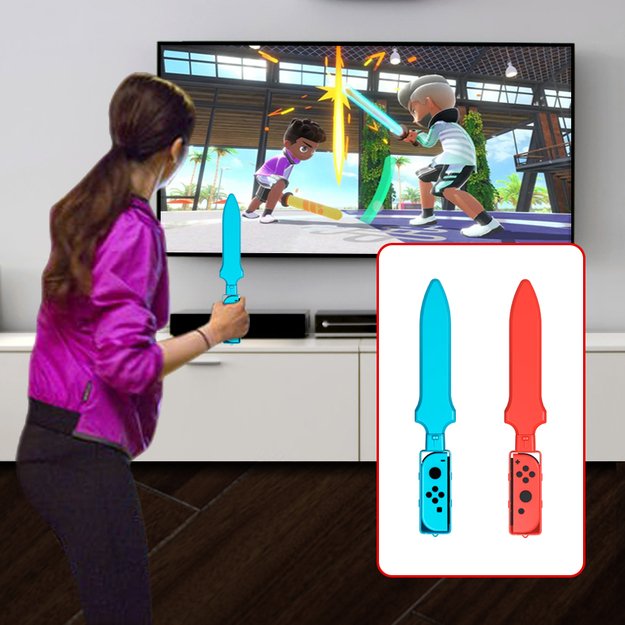 Nintendo Switch Sports 10-in-1 Family Accessory Pack - Red and Blue 19