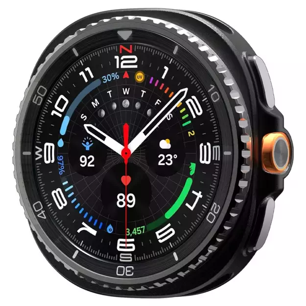 Spigen Rugged Armor Case for Samsung Galaxy Watch 8 Classic 46mm - Matte Black 8