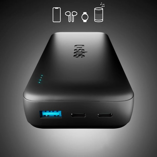 SBS Infinity Power Bank 20000mAh 10W LiFePo₄ USB-A USB-C - Black 5