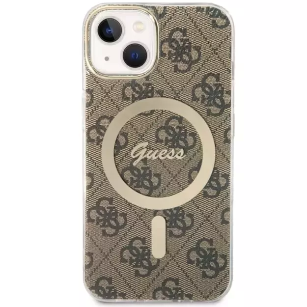 Guess 4G MagSafe case for iPhone 14 - brown 1