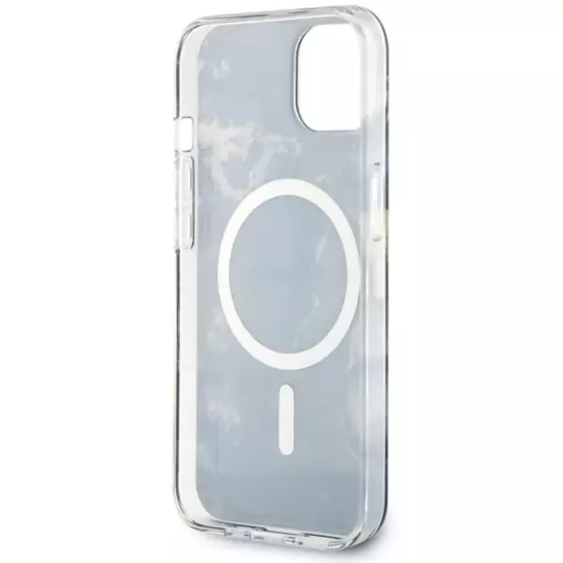 Guess GUHMP14SHTMRSK iPhone 14 6.1&quot  black/black hardcase Golden Marble MagSafe 13