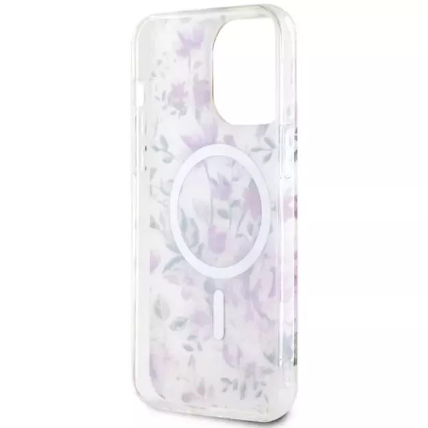 Guess GUHMP14XHCFWST iPhone 14 Pro Max 6.7&quot  transparent hardcase Flower MagSafe 6