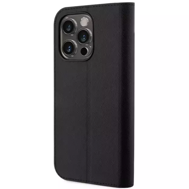 Karl Lagerfeld KLBKP14LSANKCPK iPhone 14 Pro 6.1  bookcase black/black Saffiano Karl & Choupette 1