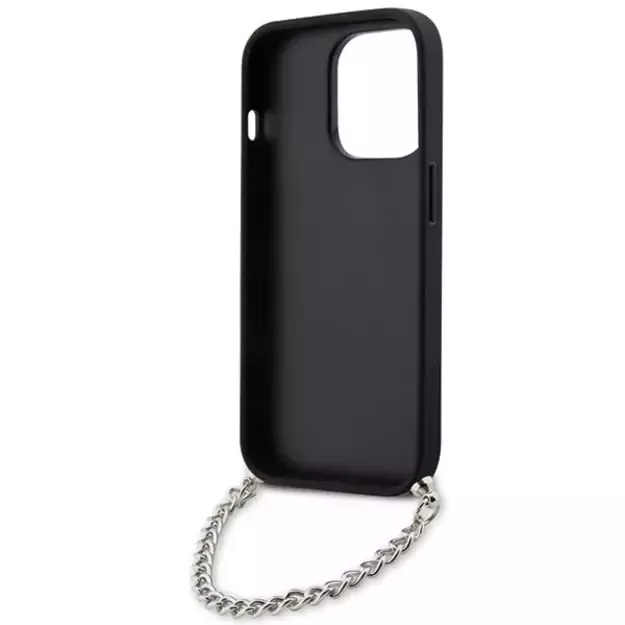 Karl Lagerfeld KLHCP14LSACKLHPK iPhone 14 Pro 6.1  black/black hardcase Saffiano Monogram Chain 5