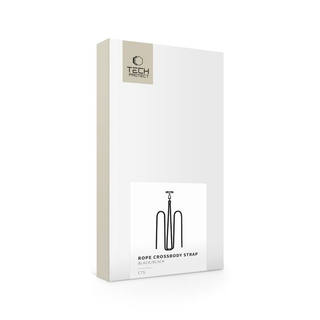 Tech-Protect C7S Rope Crossbody Strap Leash - Black 1