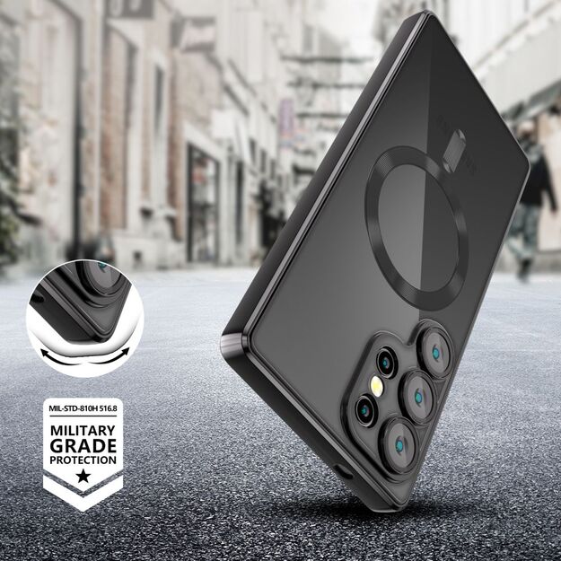 Tech-Protect MagFlex Case for Samsung Galaxy S25 Ultra - Clear Black 3