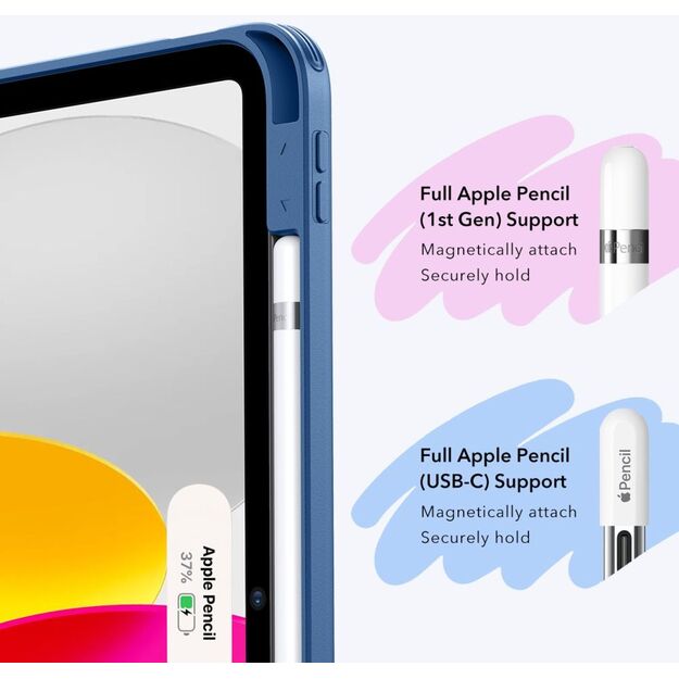 ESR Flip Hybrid Case for iPad 10.9&rdquo; 2022 / iPad 11&rdquo; 2024 - Blue 3