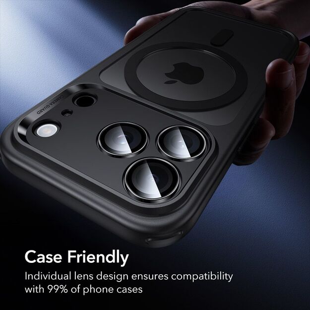 ESR Armorite Camera Protector for iPhone 14 Pro / Pro Max / 15 Pro / Pro Max / 16 Pro / Pro Max / 17 Pro / Pro Max - Black 8