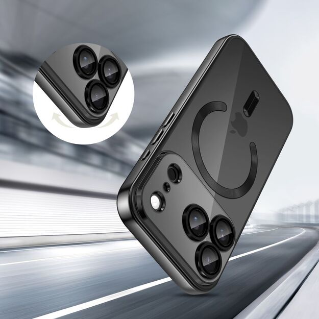 Tech-Protect MagFlex MagSafe Case for iPhone 17 Pro - Clear Black 3