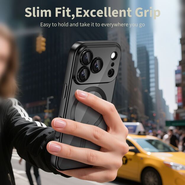 Tech-Protect MagFlex MagSafe Case for iPhone 17 Pro - Clear Black 4