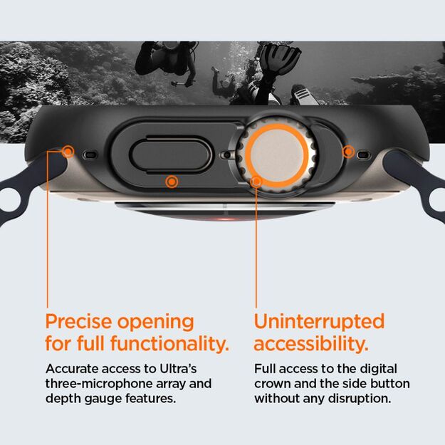 Spigen Thin Fit Case for Apple Watch Ultra (49mm) - Black 17