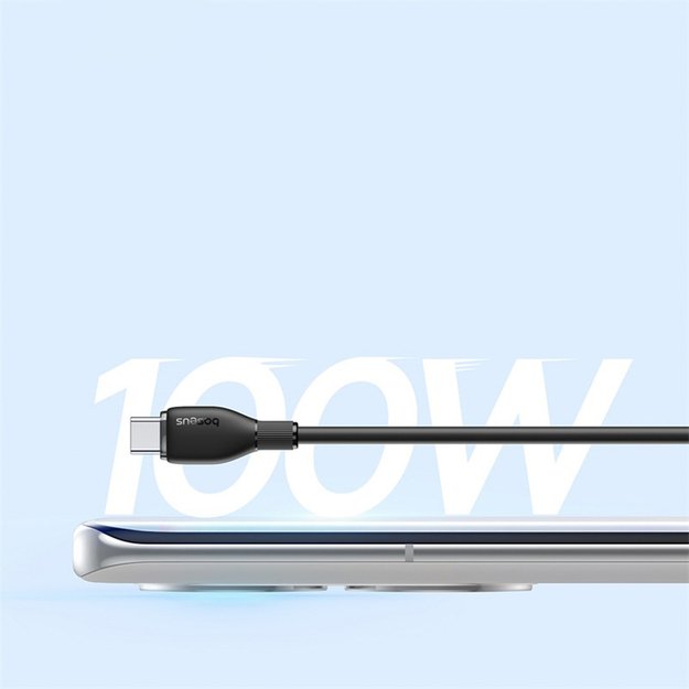 Baseus Pudding Series 100W USB-A - USB-C Cable 2m - Black 10