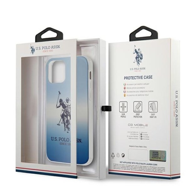 US Polo USHCP12MPCDGBL iPhone 12/12 Pro 6,1  niebieski/blue Gradient Collection 9