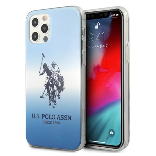US Polo USHCP12MPCDGBL iPhone 12/12 Pro 6,1  niebieski/blue Gradient Collection