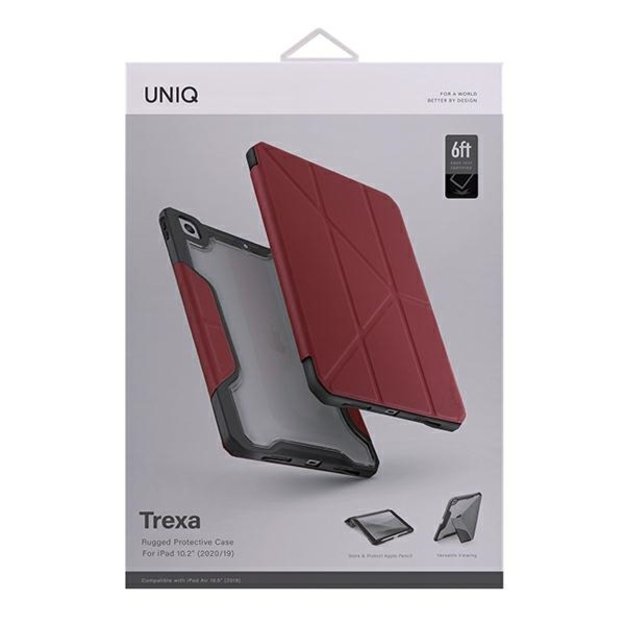 Uniq Trexa case for iPad 10.2' '  2021/2020/2019 - red 7