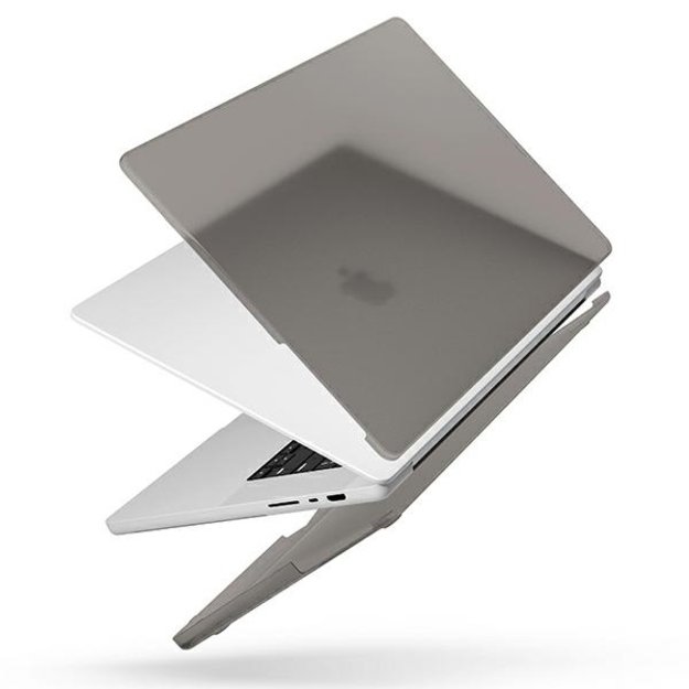 Uniq Claro case for MacBook Pro 14' '  (2021) - transparent-gray 1