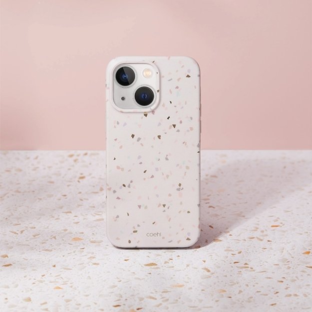 Uniq Coehl Terrazzo case for iPhone 14 Plus - sand 1