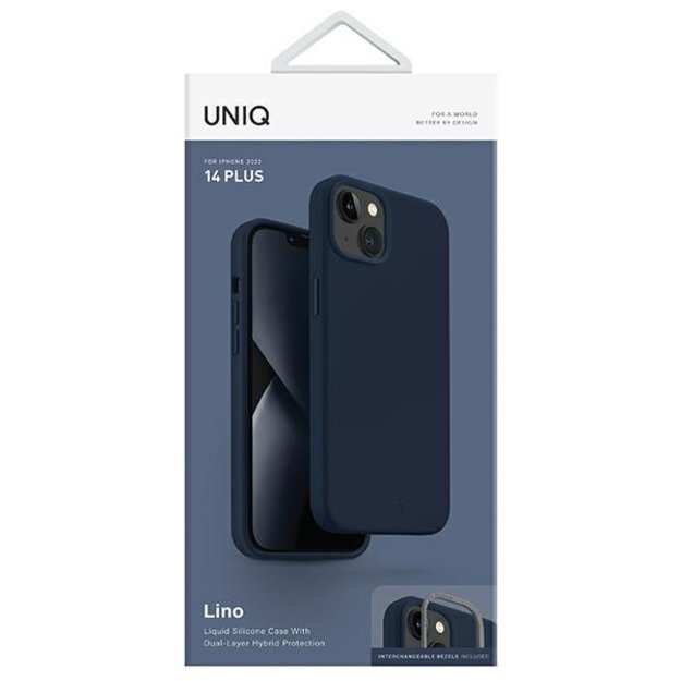 Uniq Lino case for iPhone 14 Plus - blue 6