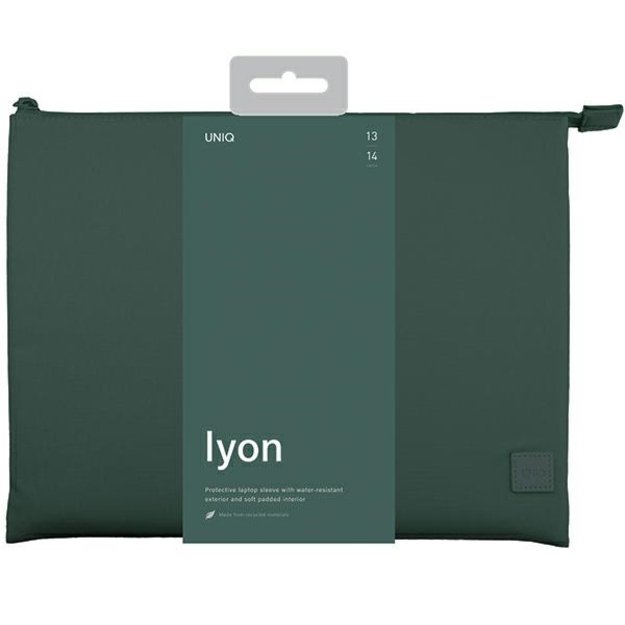 Uniq Lyon Waterproof RPET case for a 14&quot  laptop - green 2