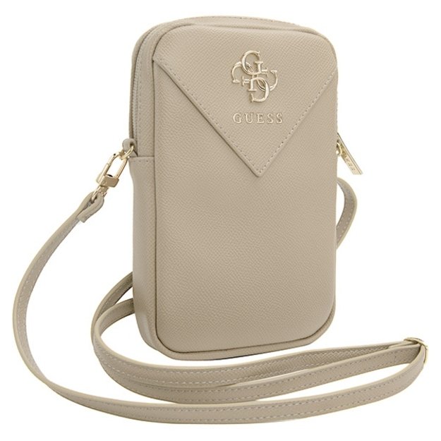 Guess Zip Triangle 4G phone bag - gold 2