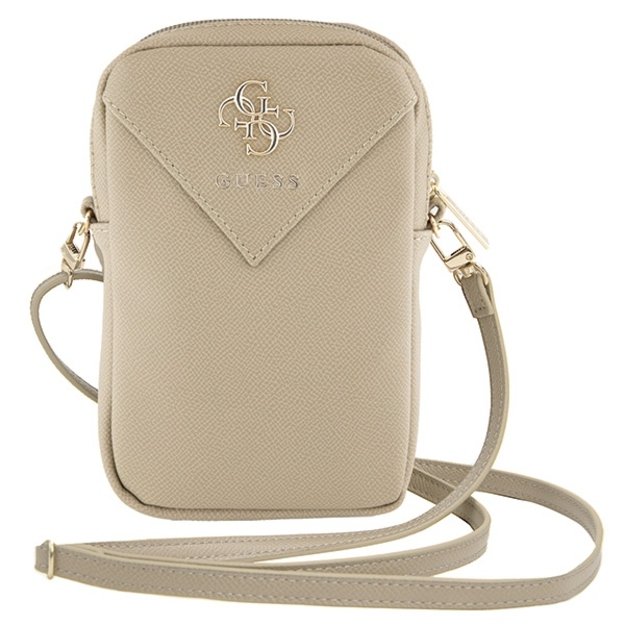 Guess Zip Triangle 4G phone bag - gold 1