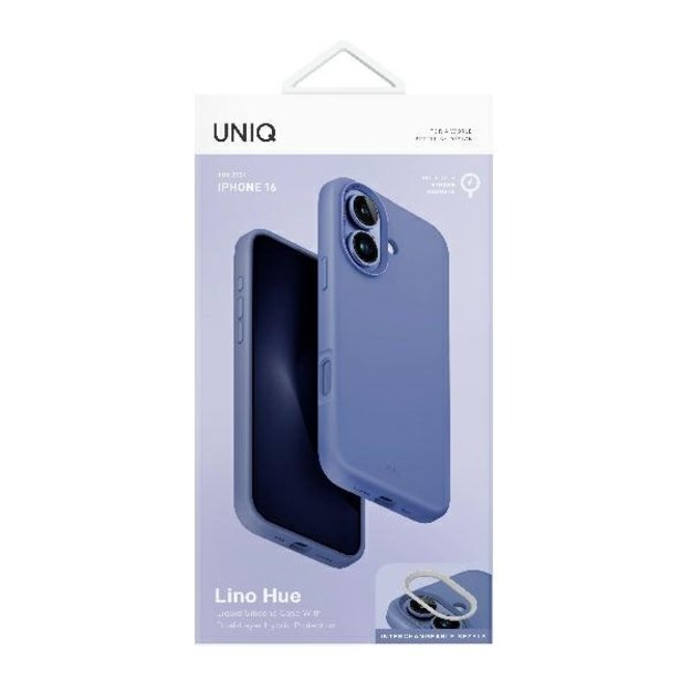 Uniq Lino Hue Magclick Charging Case for iPhone 16 - Blue 6