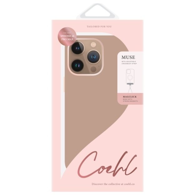 Uniq Coehl Muse Magnetic Charging Case for iPhone 16 Pro Max - Pink 5