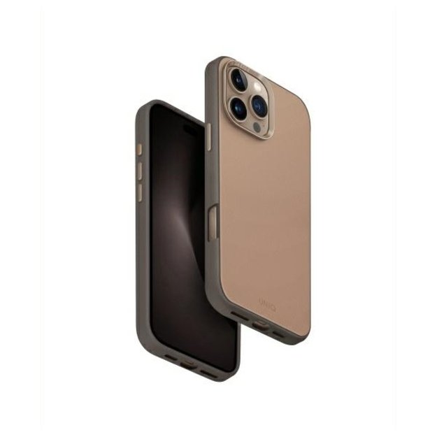 Uniq Lyden DS iPhone 16 Pro Max 6.9&quot  Magclick Charging case brown-gray/flint gray