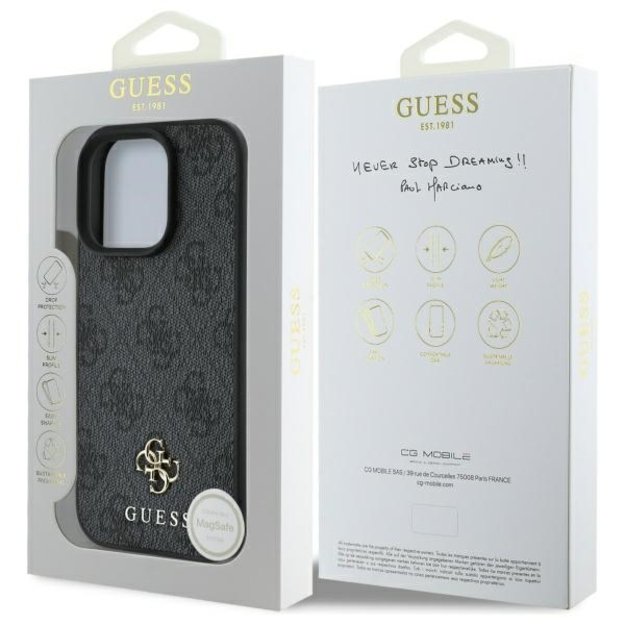 Guess 4G Small Classic MagSafe case for iPhone 16 Pro - black 7