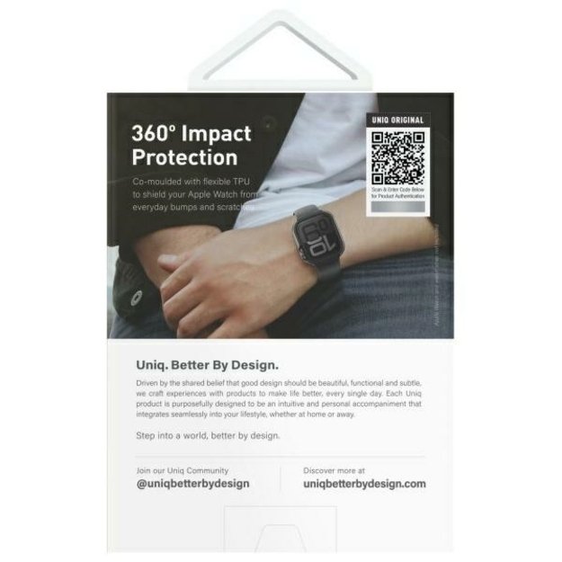 Uniq case Valencia Apple Watch Series 46mm silver/titanium silver 5