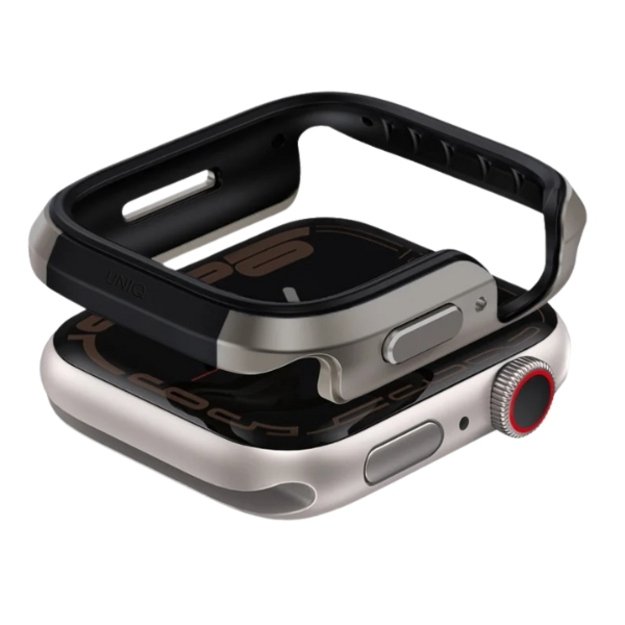 Uniq case Valencia Apple Watch Series 46mm silver/titanium silver 1