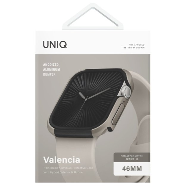 Uniq case Valencia Apple Watch Series 46mm silver/titanium silver 4