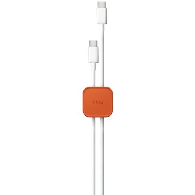 Uniq Pod Self-adhesive Cable Organizer - Set of 8 - Orange