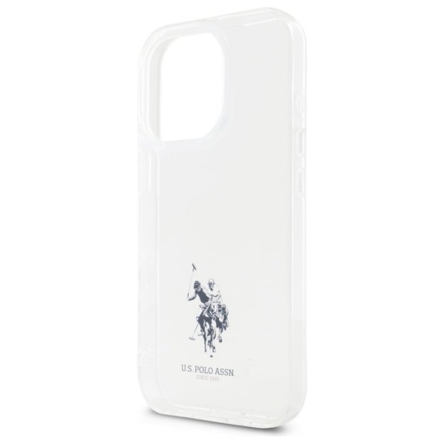 US Polo USHCP15XUSMT iPhone 15 Pro Max 6.7&quot  Clear/Transparent IML Printed Double Horse Logo 4
