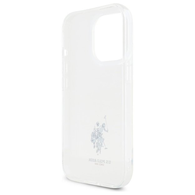US Polo USHCP15XUSMT iPhone 15 Pro Max 6.7&quot  Clear/Transparent IML Printed Double Horse Logo 5