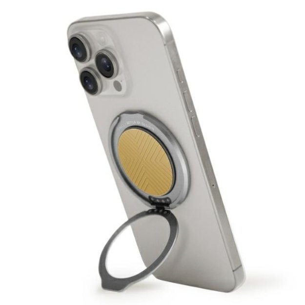 Uniq Gripfit 360 Magnetic Mount&amp Kickstand Magnetic Holder yellow/canary yellow