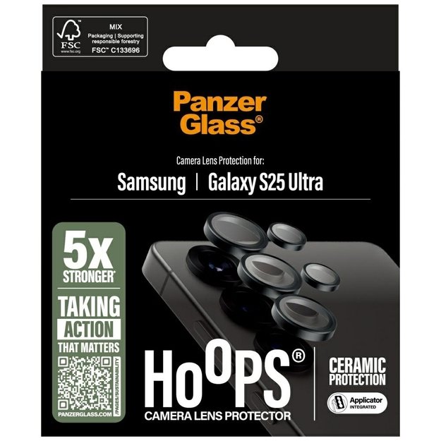 PanzerGlass Hoops Lens Protector for Samsung Galaxy S25 Ultra 3